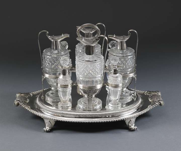 An Eight Bottle Georgian Cruet